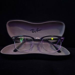 RayBan Black Clubmaster Glasses